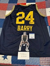 Rick Barry Signed Autographed Custom NBA Warriors Basketball Jersey PSA