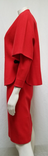 Vintage 2 Piece MINX MODES Red Dress & Cape Poncho - Size M - EUC - Picture 8 of 18