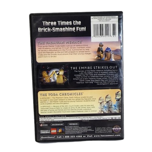 Lego Star Wars Padawan Menace Empire Strikes Out Yoda Chronicles DVD-3 Disc Set - Picture 7 of 7