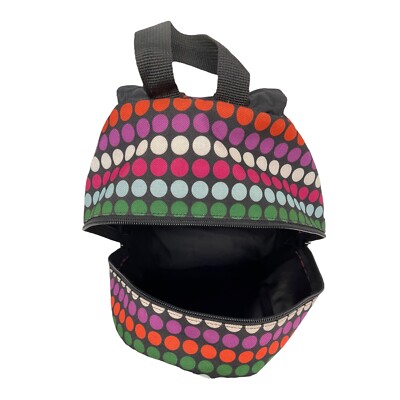 DICKIES Canvas Backpack Polka Dot Geometric Student School  display picture 2
