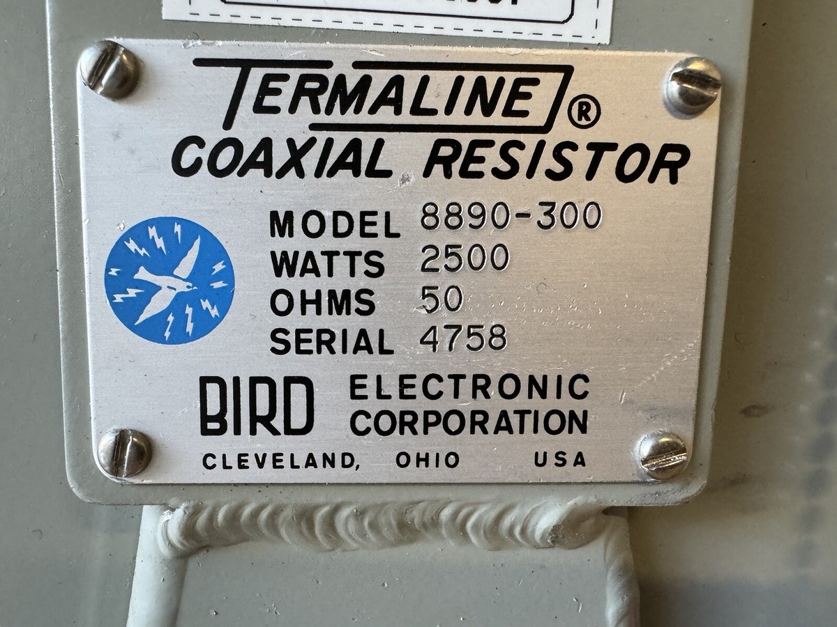Bird 8890-300 Oil-Cooled RF Termination 2500W for sale online | eBay