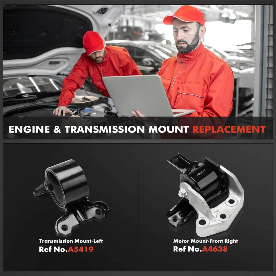 2x Montaje de motor y transmisión para Mitsubishi Outlander 2007-2013 V6 3,0 L Foto 2 de 4