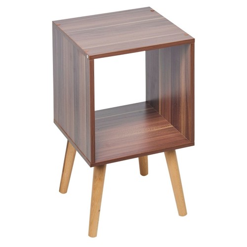 Estantería de madera de almacenamiento de un solo cubo estantería unidad sala de estar - Imagen 3 de 15