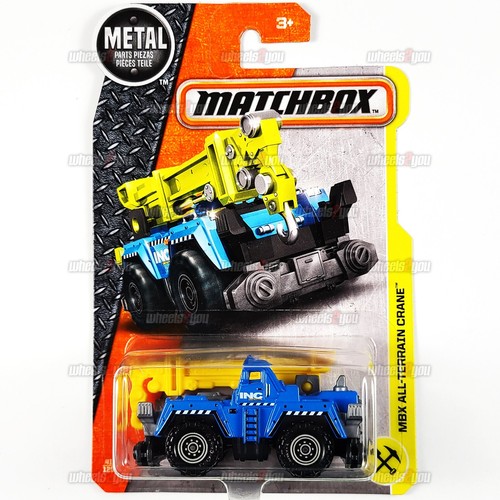 2017 Matchbox MBX ALL-TERRAIN CRANE #41 blau INC - MBX Construction - 1:64 DVK58