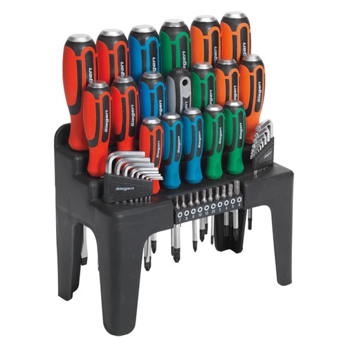 Sealey BARGAIN Siegen Impact Head Screwdriver Bit Allen Key Set 44pc Stand - Picture 1 of 4