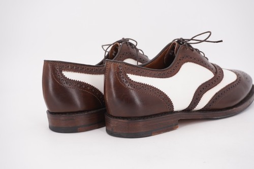 $425 | ALLEN EDMONDS x BB GATSBY 8.5 WING TIP BROWN LEATHER SPECTATOR BROGUE - Imagen 4 de 13