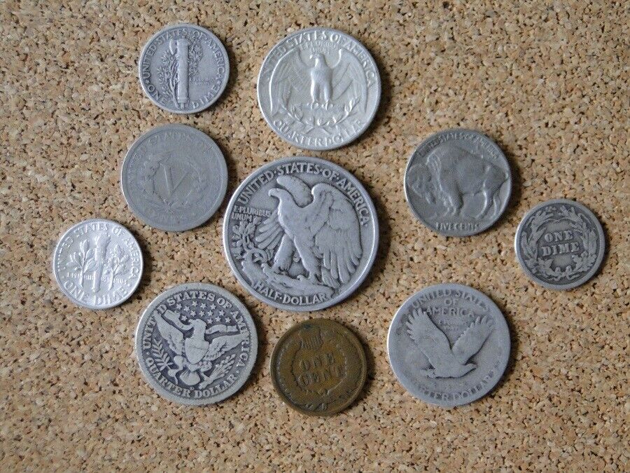 COLLECTION OF TEN (10) HISTORIC VINTAGE US COINS ~ SEVEN OF COLLECTION OF TEN (10) HISTORIC VINTAGE US COINS ~ SEVEN OF