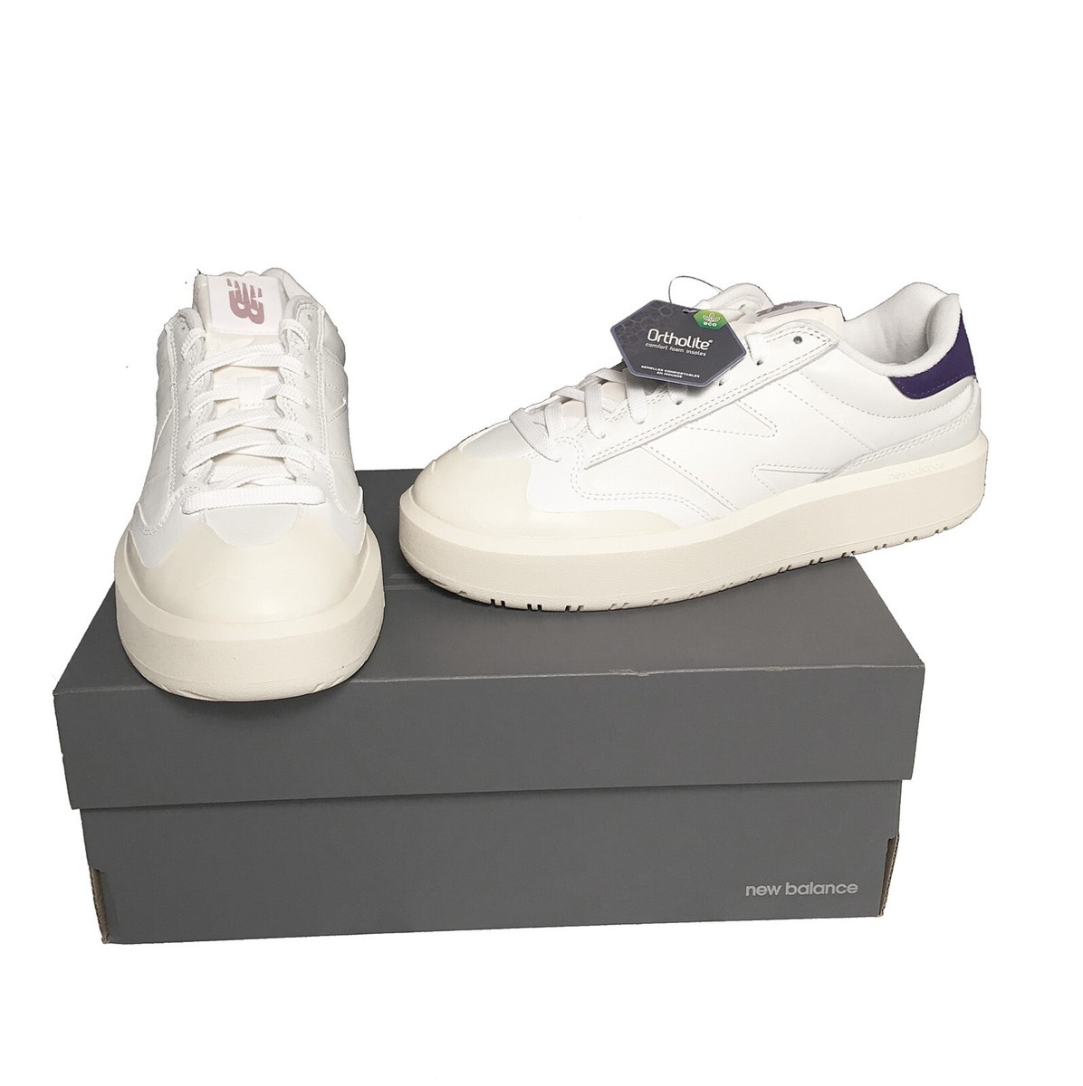 ◆ NEW BALANCE(ニューバランス)◆ CT302LC White/Purple NIB New Balance CT302 Sneakers! White & Purple Dark Mercury