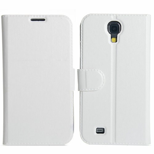 New White Card Holder Flip Wallet Leather Case Cover For Samsung Galaxy S4