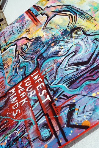 GEMÄLDE abstrakt C. FANTA ORIGINAL Kunst Leinwand MALEREI art Acryl bild Unikat - Bild 3 von 6