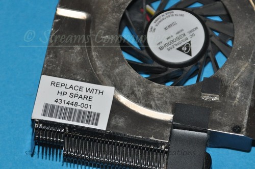 HP Pavilion DV6000 Series Laptop CPU Cooling FAN + Heatsink 431448-001 - Picture 3 of 4