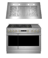 Monogram 48" Dual-Fuel Range & Custom Hood Insert