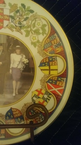 1987 Visit of the Duke & Duchess of York to York Caverswall Plate - Picture 7 of 9
