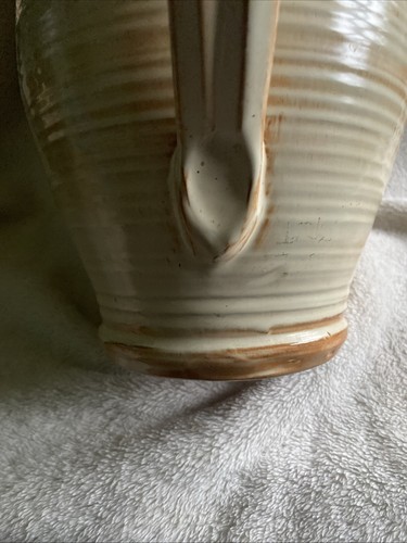 Wunderschöne Vintage große Prinknash Studio Keramik Kanne Krug Tropfglasur 29 cm - Bild 6 von 14