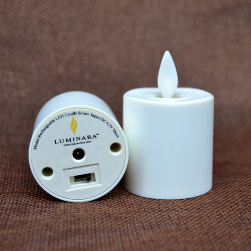 6PCS Luminara Rechargeable Flicking Led Tea Lights Flameless with Remote/Timer - Picture 18 of 21