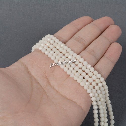 3.7mm to 4.7mm Faceted Gemstone Round Loose Bead DIY Jewelry Making Strand 15.5" - Picture 229 of 466