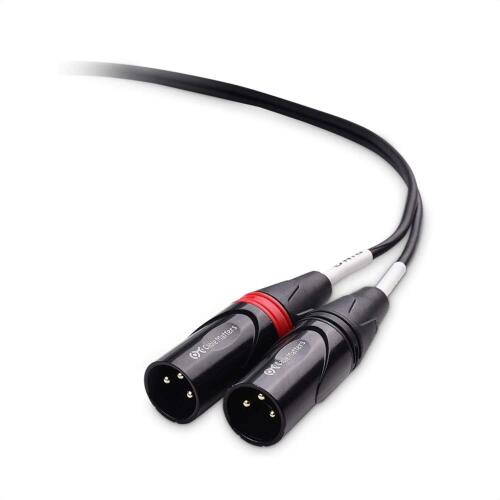 3.5mm 1/8 Inch TRS to 2 XLR Cable Male to Male Aux to Dual XLR Breakout Cable... - Picture 3 of 7