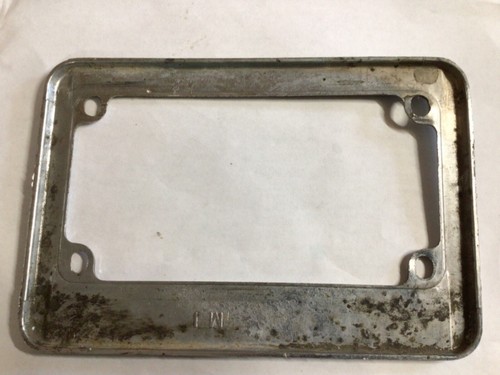 Vintage Motorcycle License Plate Frame SNO- FUN Cycles West Sand Lake NY RARE - Picture 5 of 12