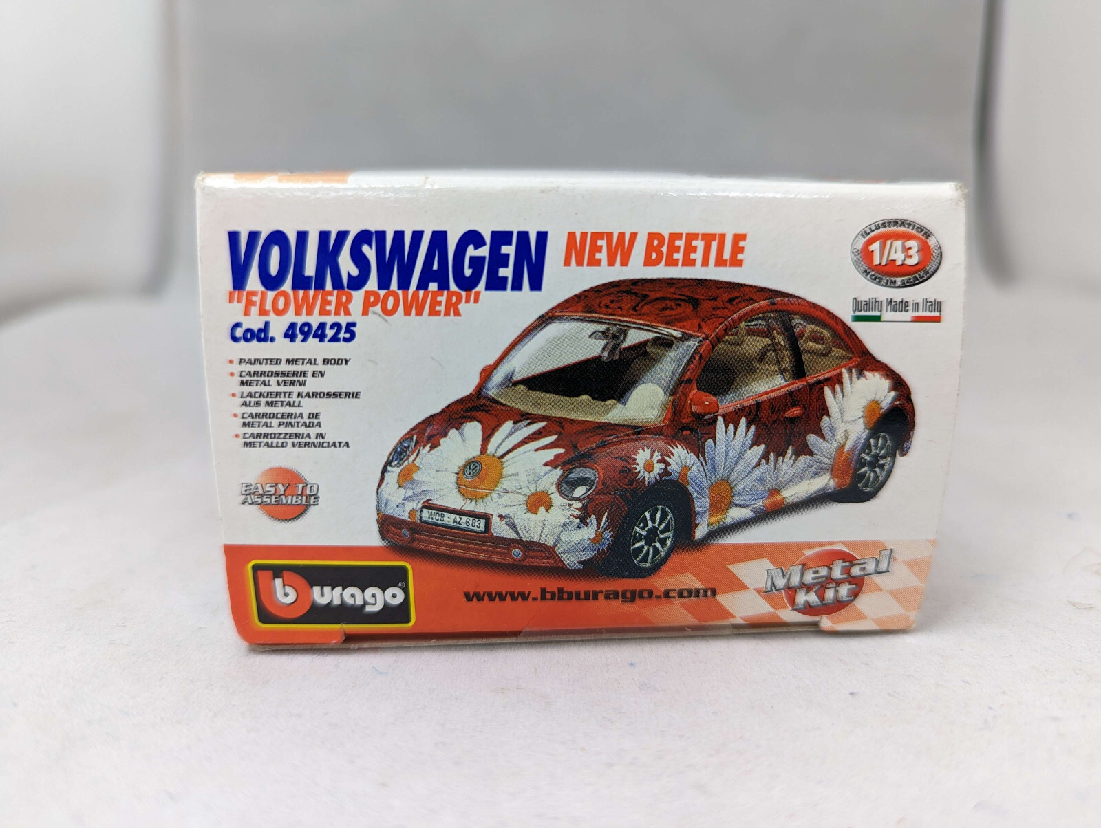 Burago Volkswagen New Beetle "Flower Power" Cod. 49425 1/43 - Picture 2 of 5