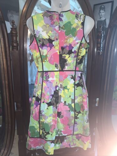 Calvin Klein Floral Multicolored Dress Size 6 - Picture 4 of 12