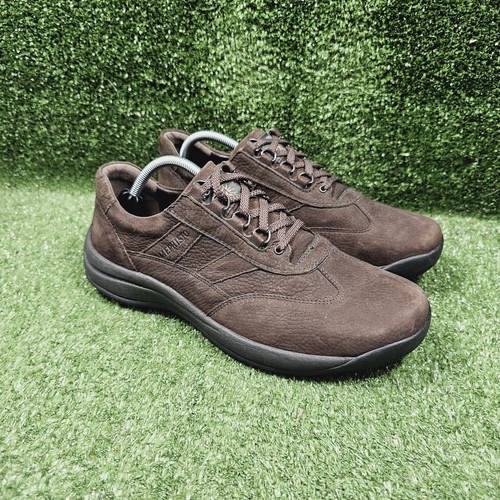 Mephisto Air Jet Runoff Braun Leder Oxford Komfort Wanderschuhe Herren Größe 10