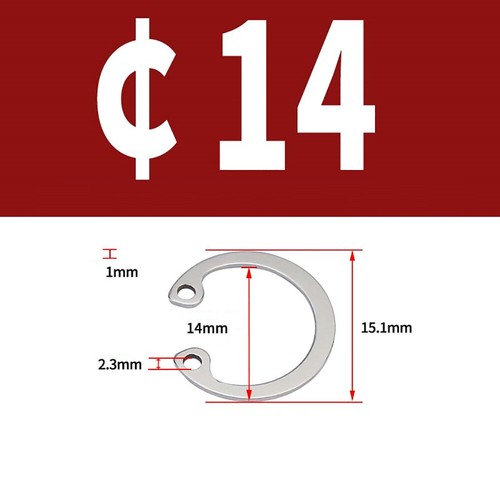 Anillos de retención de circlips internos para orificios CirClip A2 acero inoxidable Φ8 mm a Φ150 mm - Imagen 29 de 77