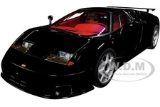 BUGATTI EB110 SS SUPER SPORT NERO VERNICE BLACK 1/18 MODEL CAR BY AUTOART 70919