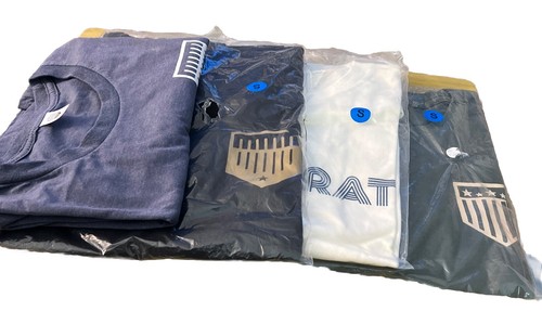 4 - NEW Plate Crate Shirts, 3 T-shirts & 1 Short Sleeve Hoodie, Size Small