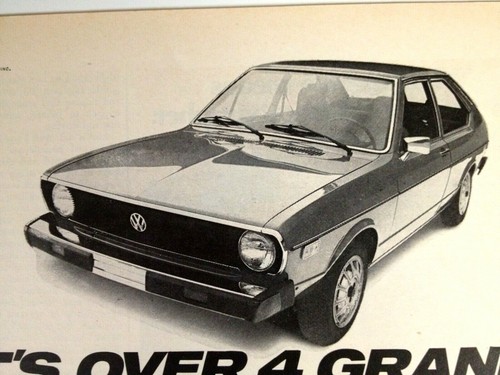 1975 VW Volkswagen Dasher Print Ad - Picture 2 of 2