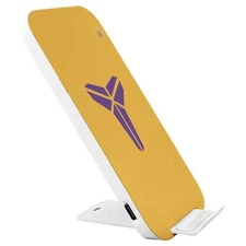 Kobe Mamba Phone Charger, Wireless Device with Gold and Purple Logo, Perfect for