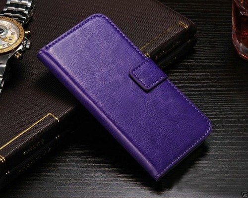 LILA GELDBÖRSE KARTENSTECKPLATZ Ständer GEL HÜLLE FÜR Apple iPhone 7/8 UK kostenloser Versand - Bild 1 von 5