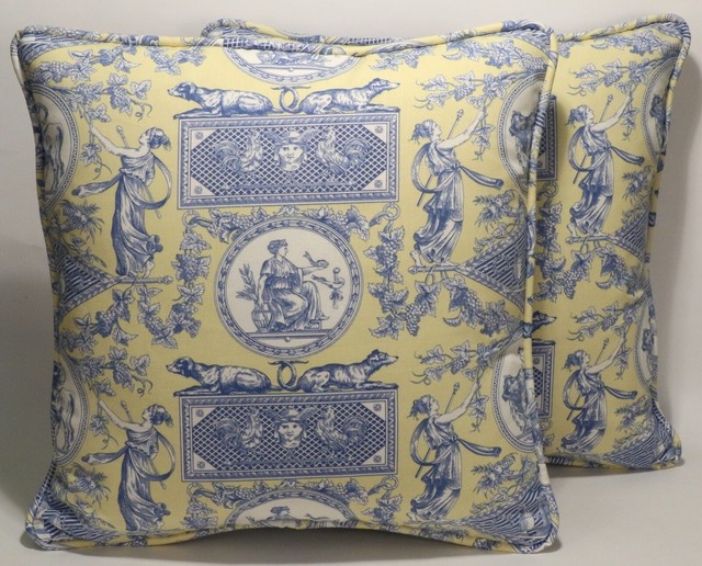 BLUE 2 X COSMOPOLITAN QUILTED PILLOWSHAMS PILLOW CASE