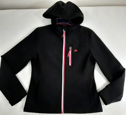 Snozu Performance Women’s Size M Jacket Hooded Black Full Zip Pocket Lined Logo - Picture 13 of 13