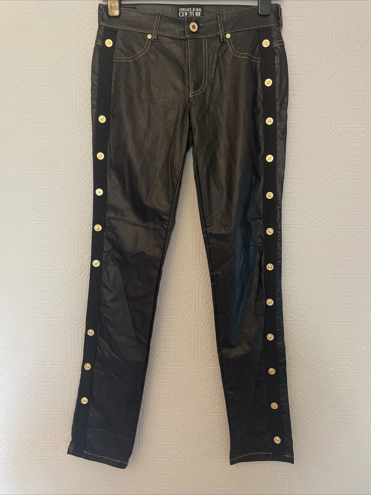 Versace Jeans Couture Pantaloni Jeans Vintage Elasticizzati Rivestiti IT40