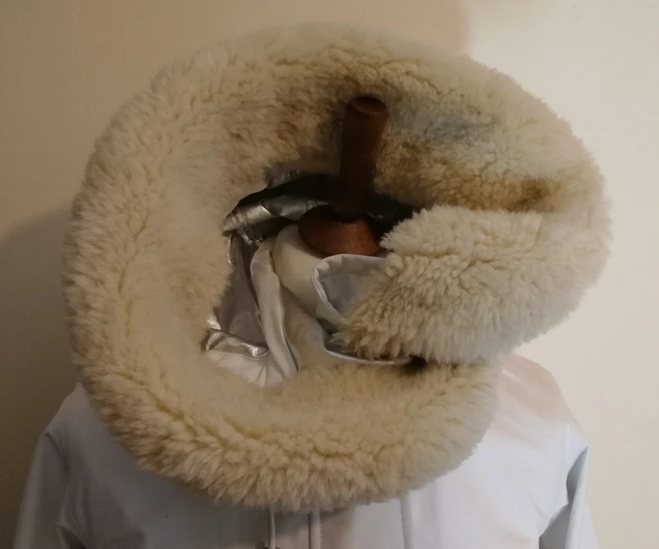 Chaqueta impermeable COACH Snorkel Parka blanca talla XS Reino Unido 6 PVP - £925 Foto 4 de 4