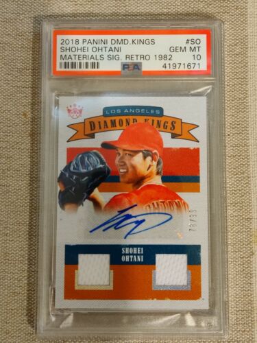 SHOHEI OHTANI 2018 PSA 10 Rookie Auto Autograph, Topps RC, Mike Trout Pick Card - Picture 1 of 100