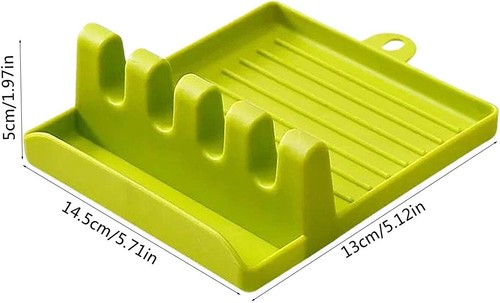 Utensil Rest with Drip Pad Heat-Resistant Spoon Holder for BBQ,Kitchen Counter - Picture 5 of 30