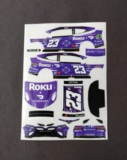 2023 Custom Bubba Wallace #23 Roku x Doordash 1/64 Peel & Stick Decals
