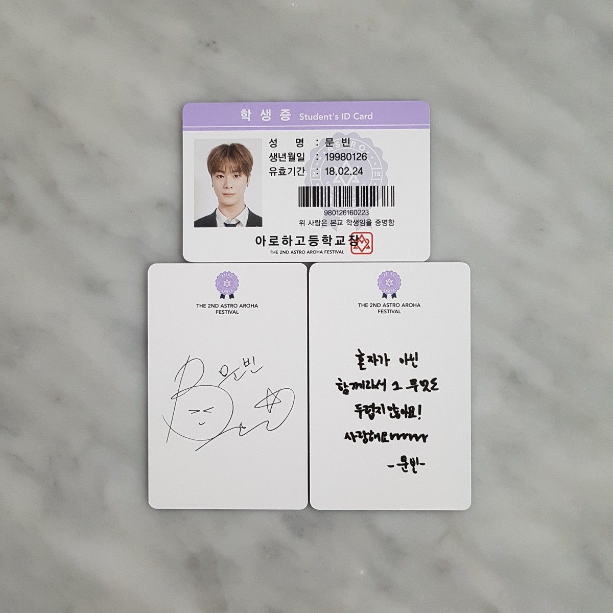 ASTRO AAF 2018 2ND AROHA Festival Photocard Member Set KPOP