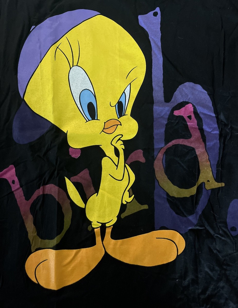 90's USA製　Looney Tunes Tweety sweat VTG 1995 TWEETY BIRD T SHIRT LARGE LOONEY TUNES 90s WARNER