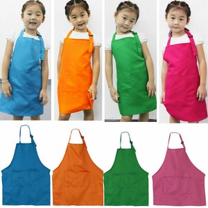 Cute Kids Children Kitchen Baking Painting Apron Baby Art Cooking Craft Bib