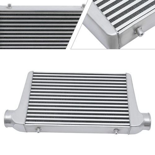 Universal Tube & Fin Front Mount Turbo Intercooler FMIC Aluminum 18"X12"X3" - Picture 3 of 13