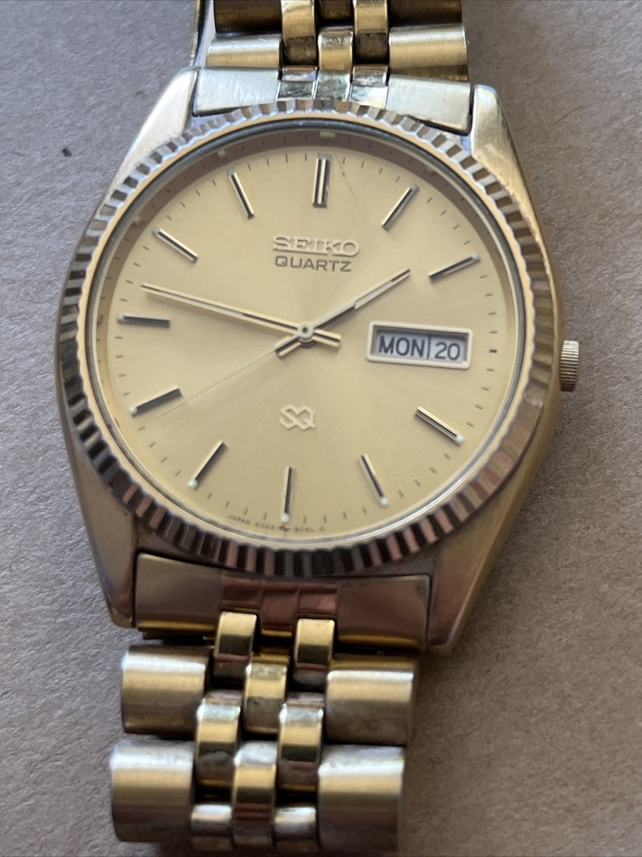 VINTAGE SEIKO watch Men's Goldtone Band-Goldtone Face Day