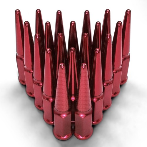 Set of 20 RED Spike Lug Nuts 12x1.5 fit Sonoma S15 Jimmy GTO Firebird G5 5RD3 - Picture 7 of 10