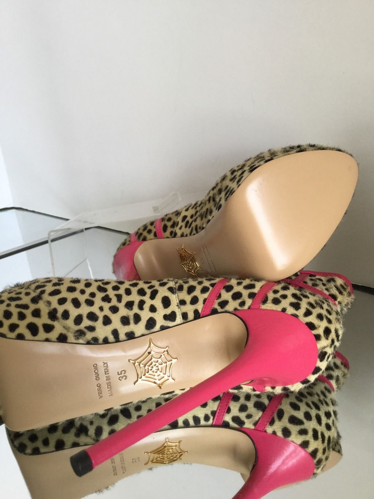 NEW Charlotte Olympia Lucille Lucille Lucille Leopard Hair Calf Platform Pump (Size 35)- 1195 13e361 NEW Charlotte Olympia Lucille Lucille Lucille Leopard Hair Calf Platform Pump (Size 35)- 1195 13e361