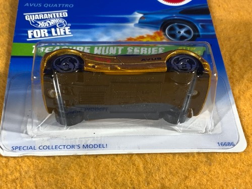 N9-36 HOT WHEELS TREASURE HUNT - AVUS QUATTRO / AUDI - GOLD - 1997 - #588 - NIB - Picture 7 of 11