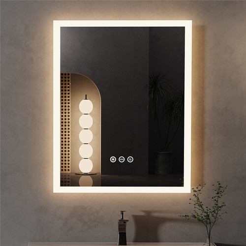 LED Bathroom Mirror Front Light and Backlit Vanity Mirror Anti-Fog Wall Mounted - Picture 8 of 24