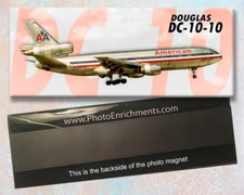 American Airlines DC-10-10 Handmade 2" x 5" Fridge Magnet (PMT1747)