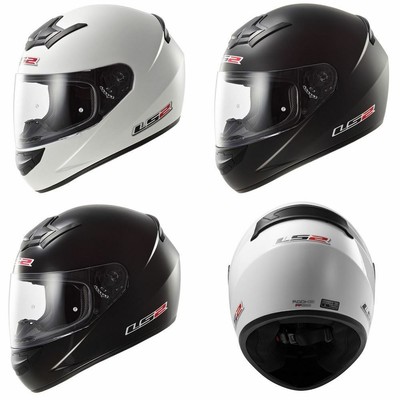 LS2 FF352 ROOKIE FLUTTER MOTORCYCLE MOTORBIKE SCOOTER FULL FACE CRASH ROAD HELMET BLACK PURPLE XL