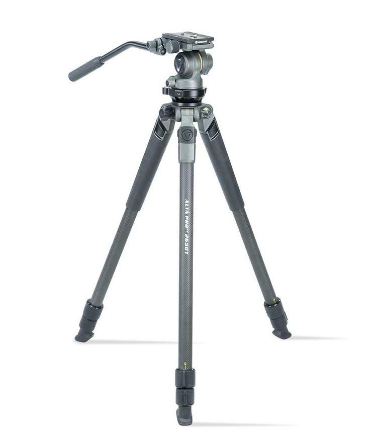 Vanguard ALTA PRO 2V 263CV - Trípode de Carbono con Rótula Semiesfera 75mm Alta